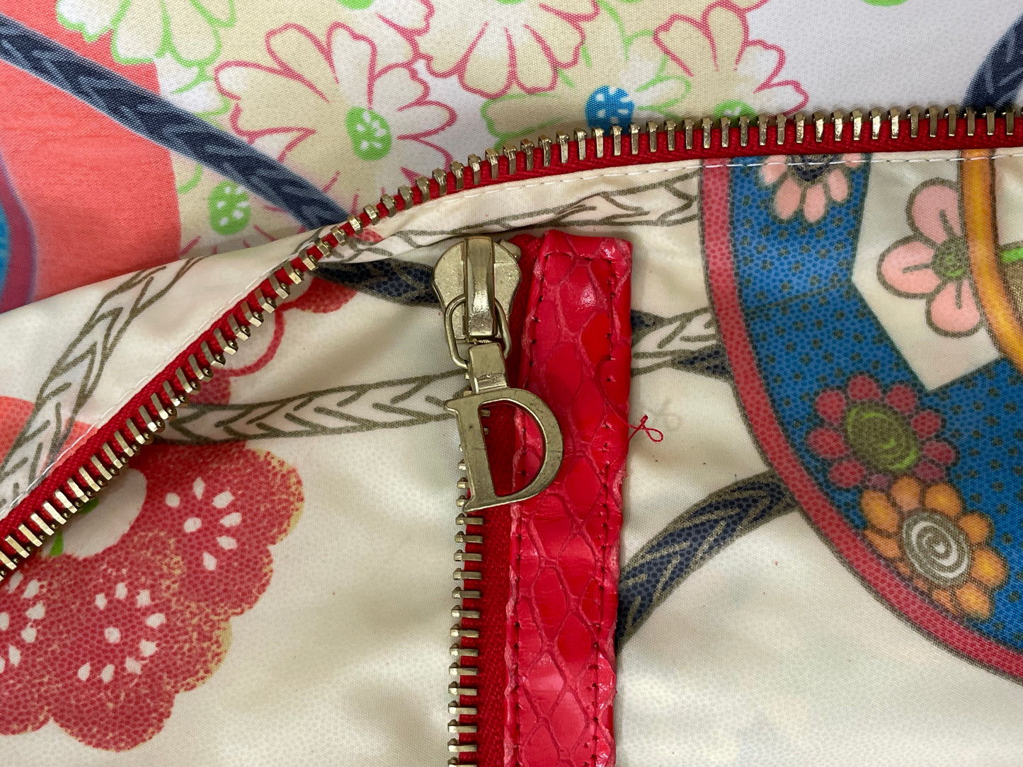 S/S 2001 Christian Dior by John Galliano Runway Nylon Japanese Print Jacket