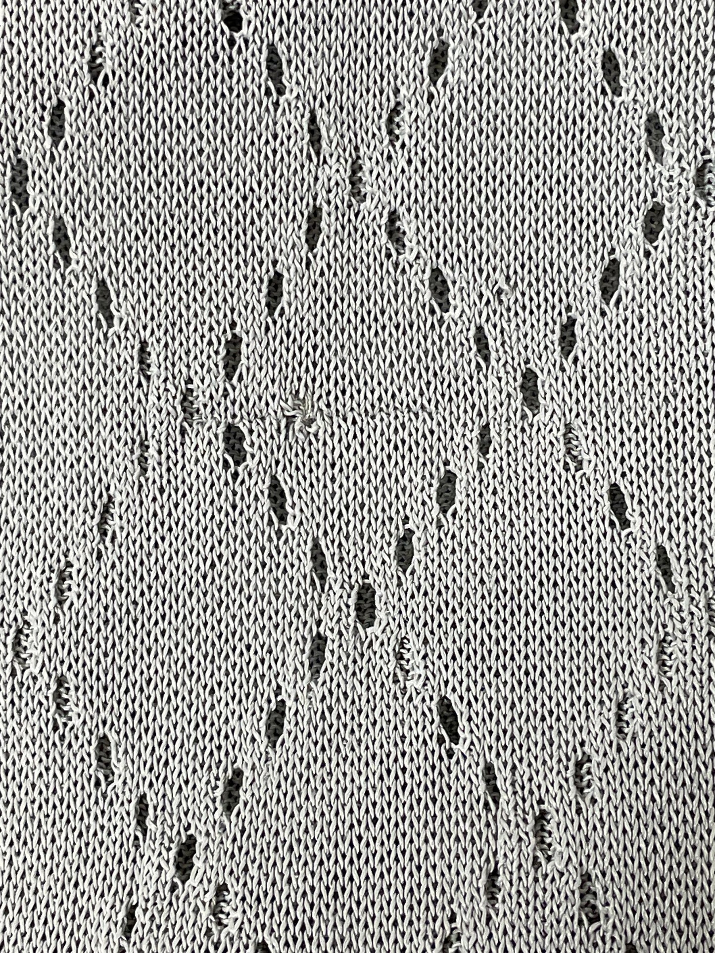 S/S 2001 Christian Dior by John Galliano Sheer Beige Knit High Slit Extra Long Maxi Dress