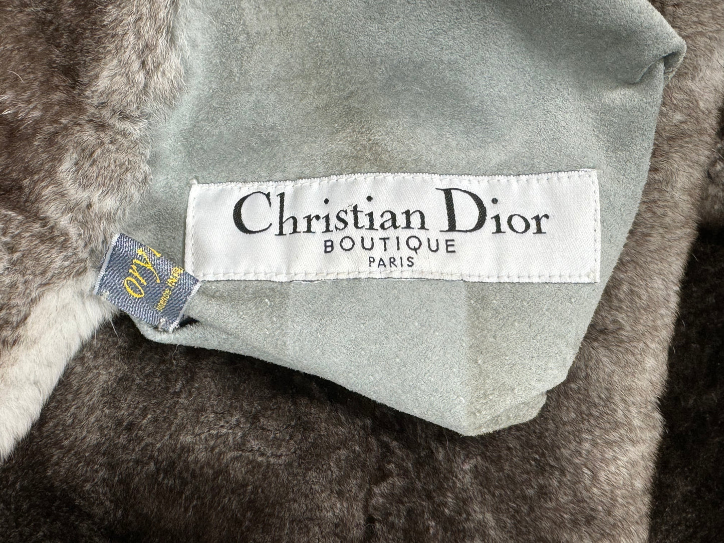 F/W 2002 Christian Dior by John Galliano Gray Orylag Chinchilla Fur Long Coat