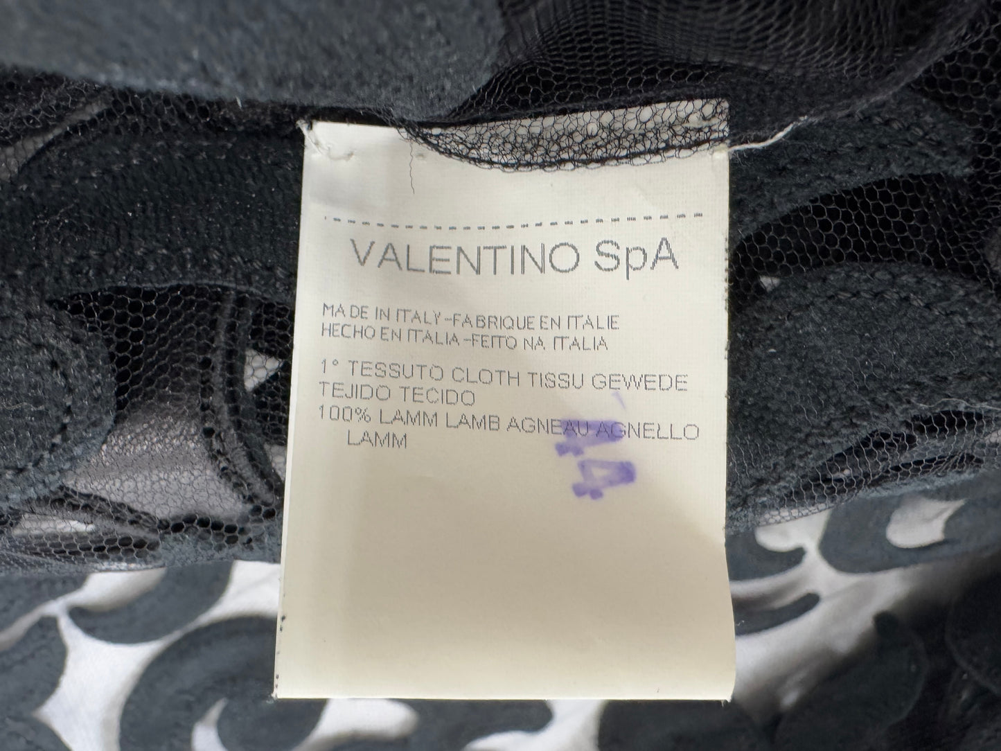 F/W 2002 Valentino Runway Plunging Sheer Black Mesh & Leather Top Jacket