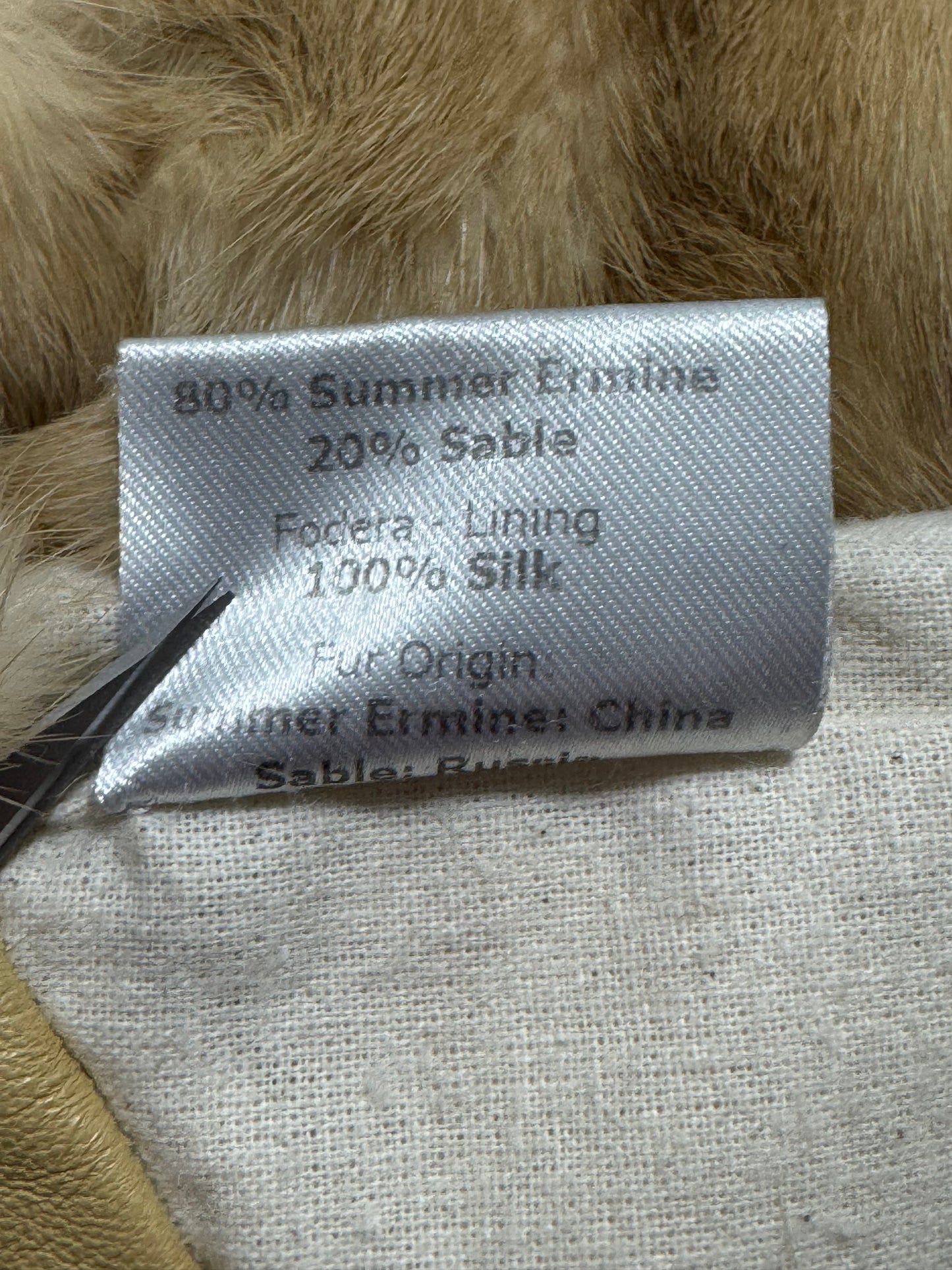 F/W 2002 Valentino Princess Cut Sable Fur Fitted Beaded Embellished Coat Jacket