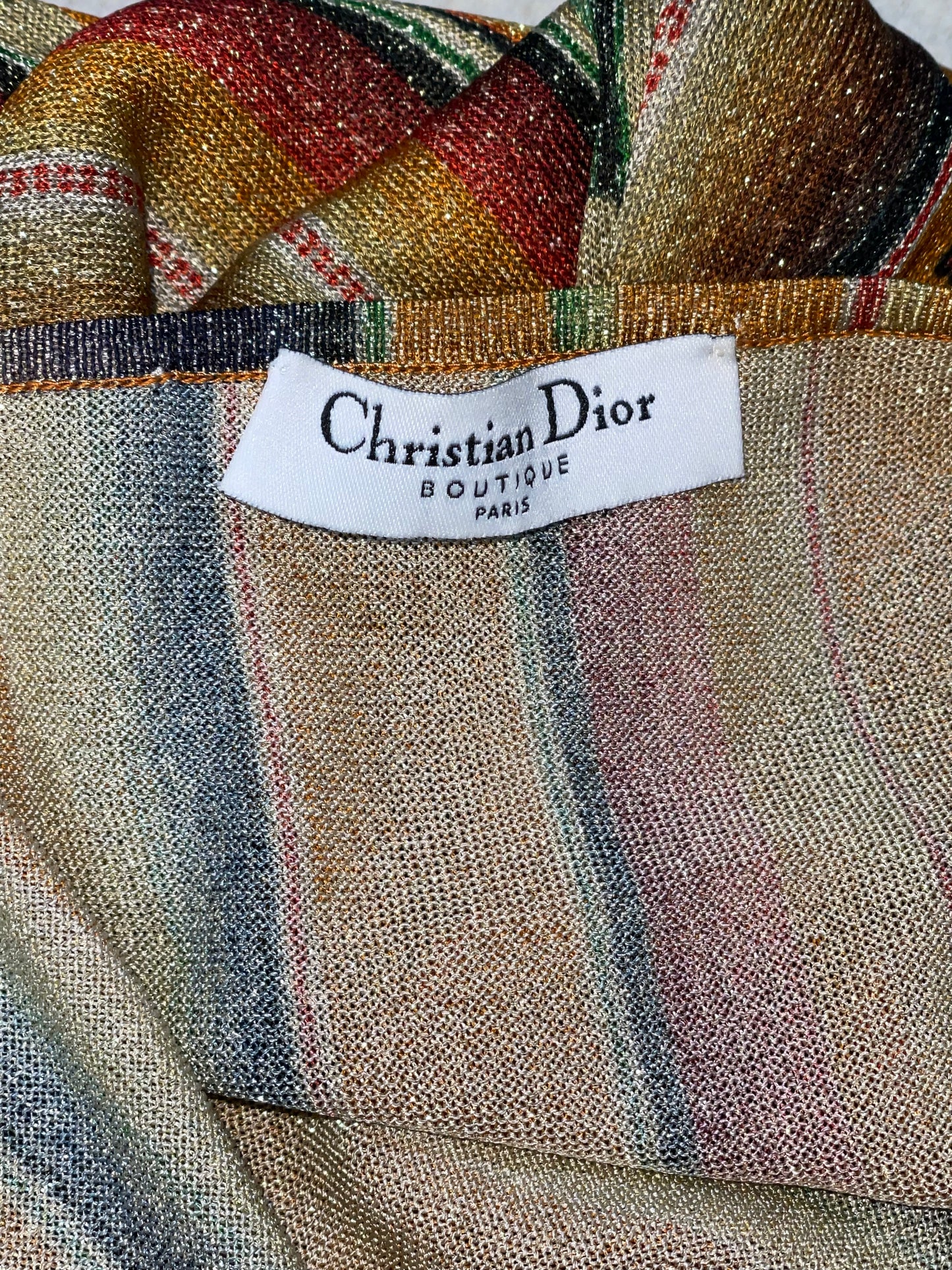 S/S 2002 Christian Dior by John Galliano Western Native American Print Bodycon Maxi Dress
