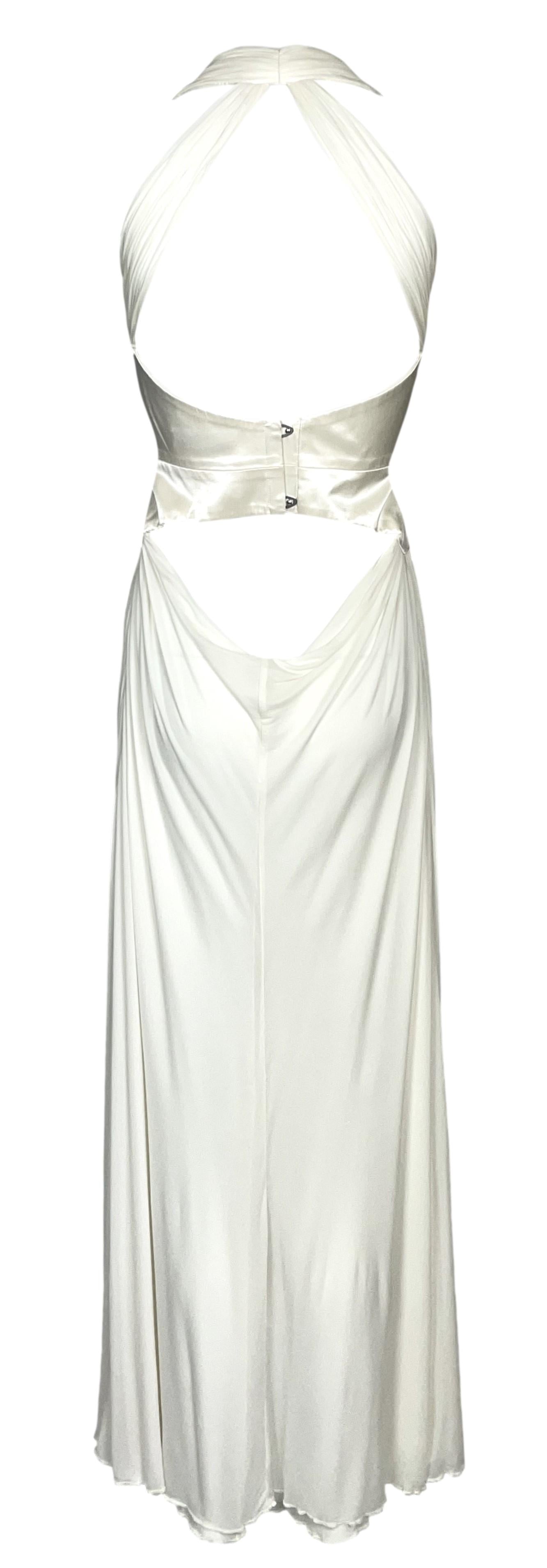 C. S/S 2002 Christian Dior by John Galliano Ivory Marilyn Monroe Pin-Up Maxi Dress