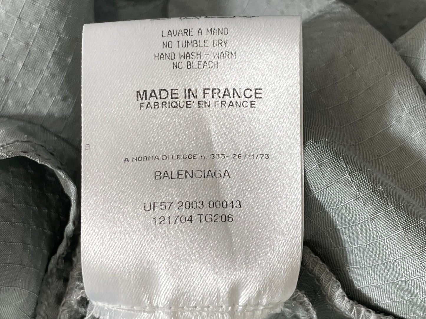 2003 Balenciaga by Nicolas Ghesquière Unisex Gray Silk Jumpsuit Overalls