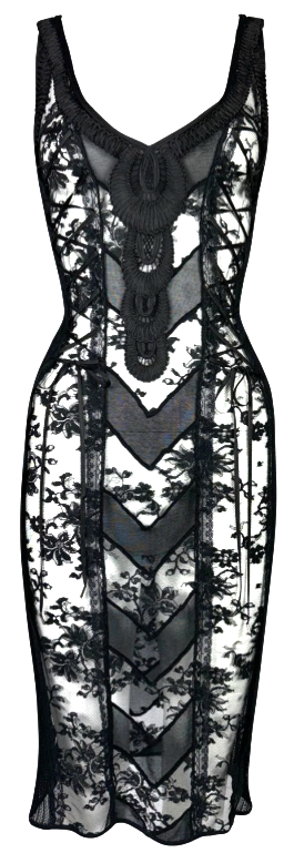 2003 Christian Dior by John Galliano Sheer Black Lace Corset Lace Up Dress