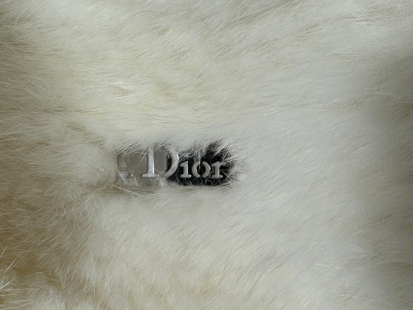 C. 2003 Christian Dior by John Galliano Winter White Mink Fur 20's Style Cape Coat
