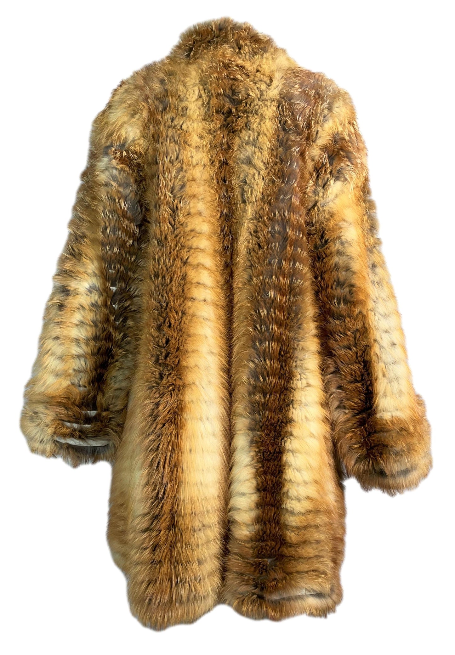 F/W 2003 Christian Dior by John Galliano Baggy Red Fox Fur Coat Jacket
