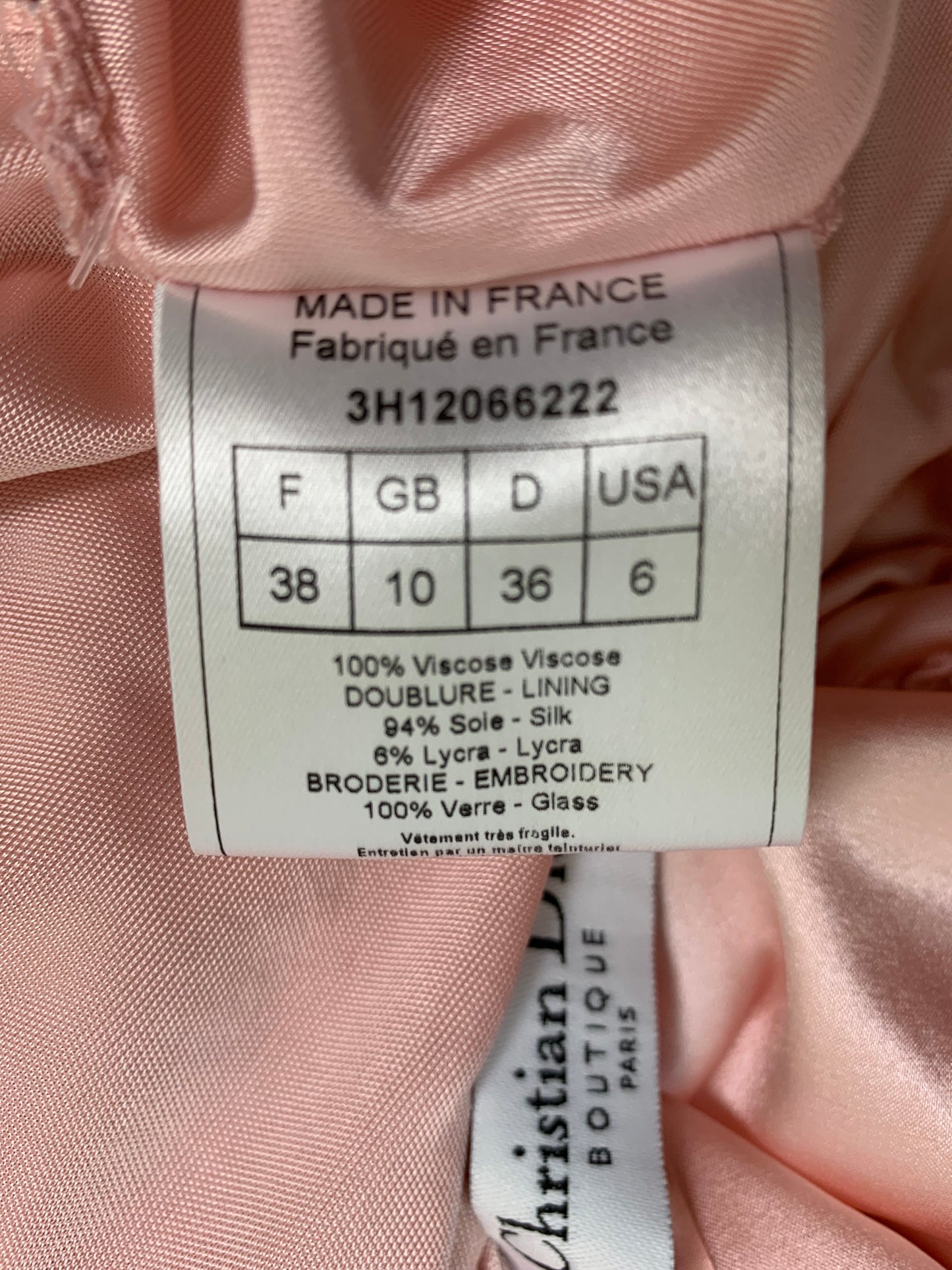 NWT F/W 2003 Christian Dior by John Galliano Runway Pastel Pink Plunging Crystal Mini Dress