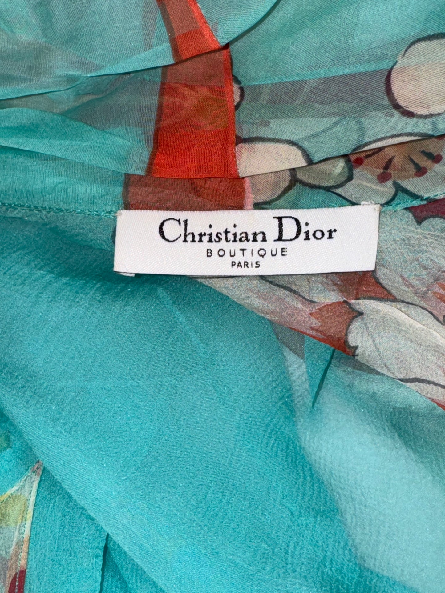 F/W 2003 Christian Dior by John Galliano Sheer Blue Number Jersey Jacket Mini Dress