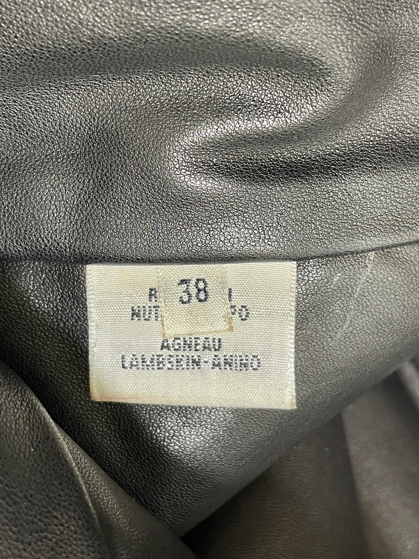 F/W 2003 Hermes by Maison Martin Margiela Runway Black Fur Cropped Coat Jacket