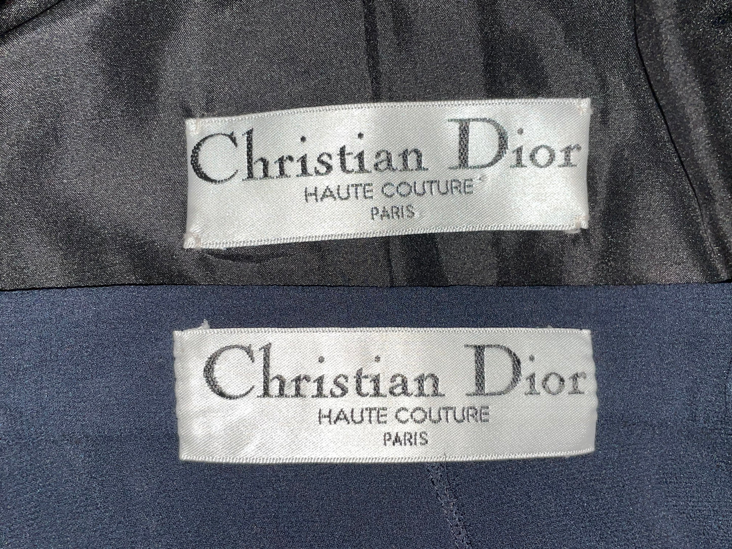 S/S 2003 Christian Dior by John Galliano Haute Couture Blue Silk 1940's Old Hollywood Style Jacket Skirt Suit