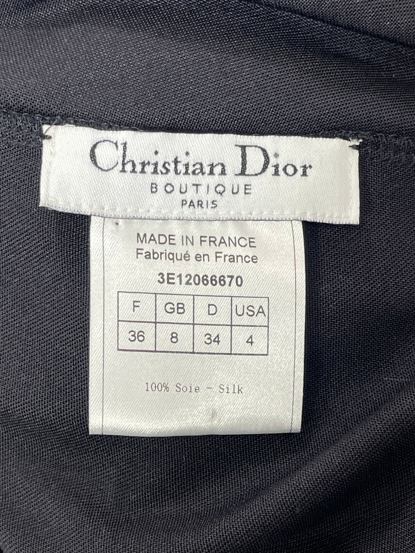 S/S 2003 Christian Dior by John Galliano Sheer Black Jersey Silk Asymmetrical Backless Dress