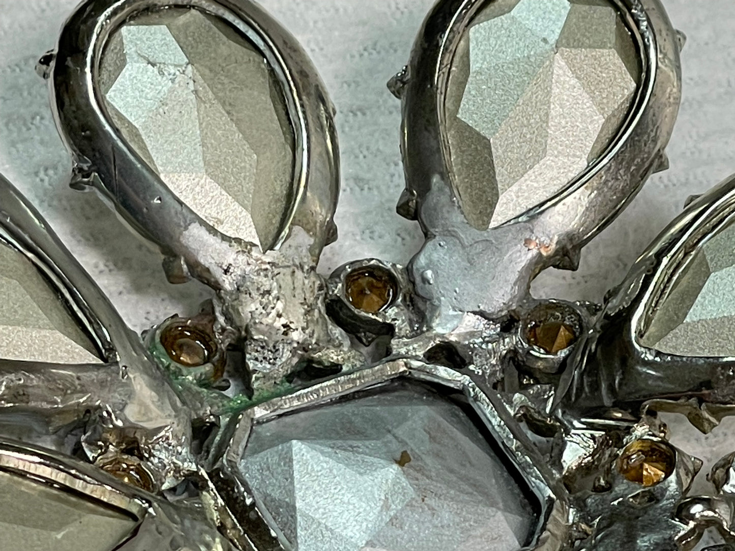 F/W 2004 Christian Dior by John Galliano Haute Couture Runway Huge Crystal Queen Earrings