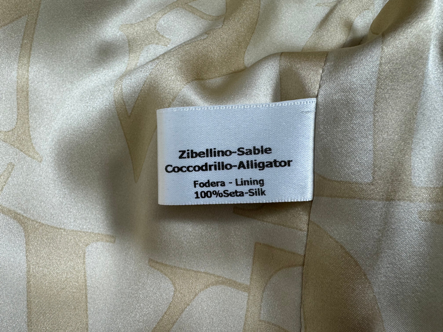 F/W 2004 Valentino Sable Fur & Crocodile Coat Jacket