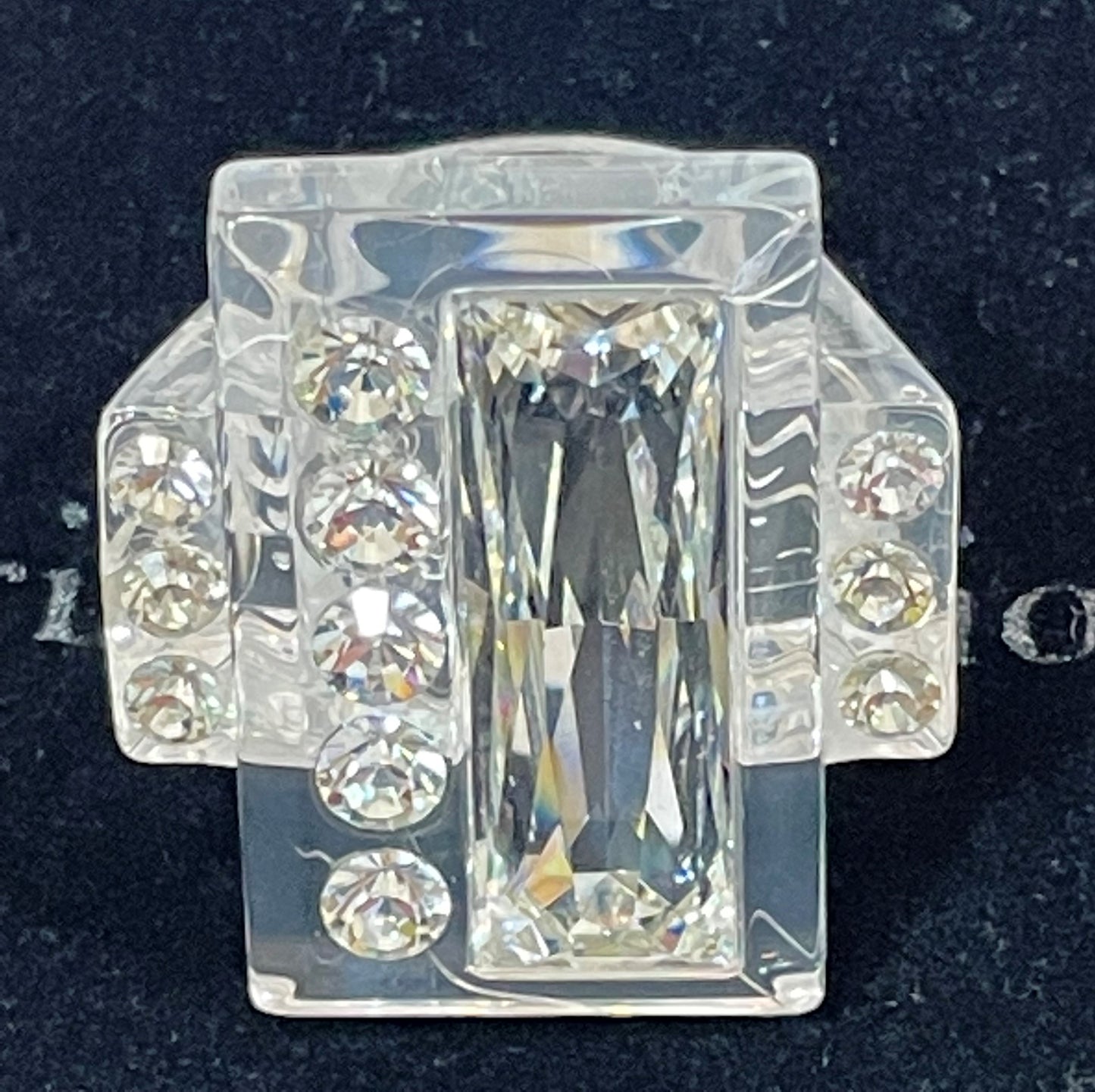 S/S 2004 Christian Dior by John Galliano Runway Large Crystal Resin Jewelry Collection Choker Earrings Pin & Rings
