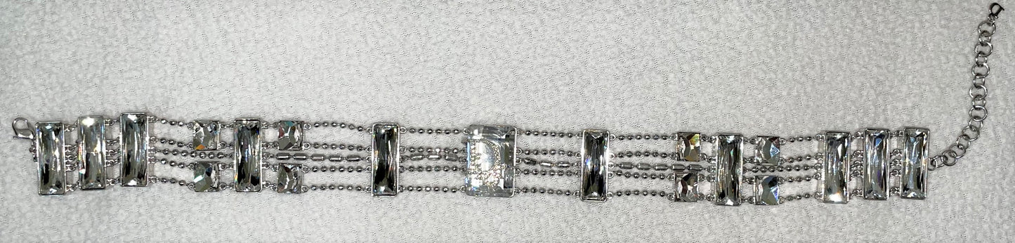 S/S 2004 Christian Dior by John Galliano Runway Large Crystal Resin Jewelry Collection Choker Earrings Pin & Rings