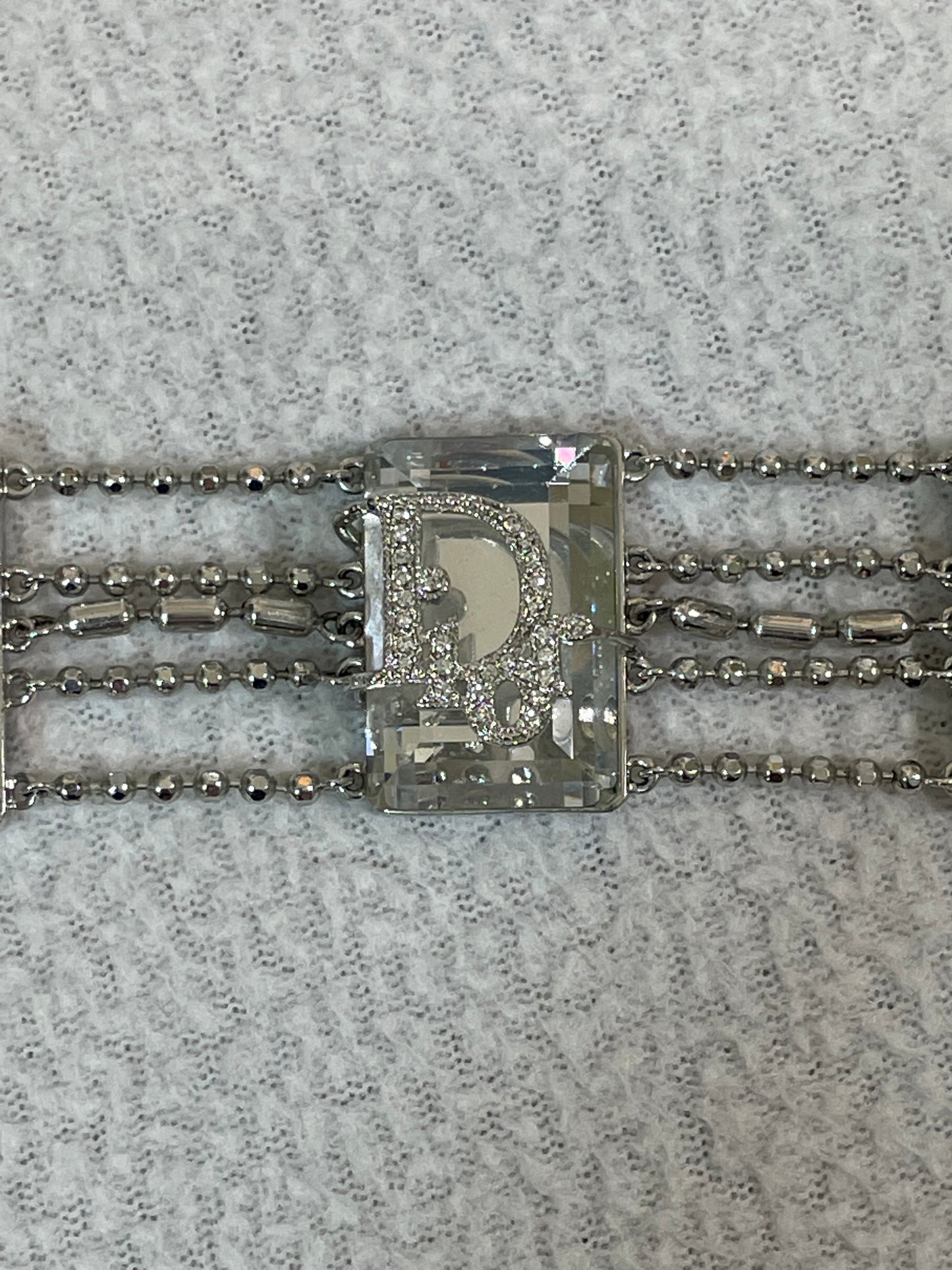 S/S 2004 Christian Dior by John Galliano Runway Large Crystal Resin Jewelry Collection Choker Earrings Pin & Rings