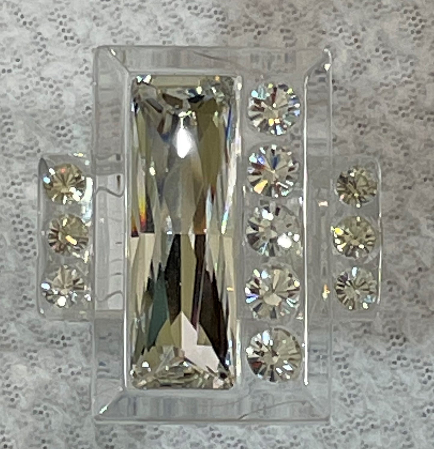 S/S 2004 Christian Dior by John Galliano Runway Large Crystal Resin Jewelry Collection Choker Earrings Pin & Rings