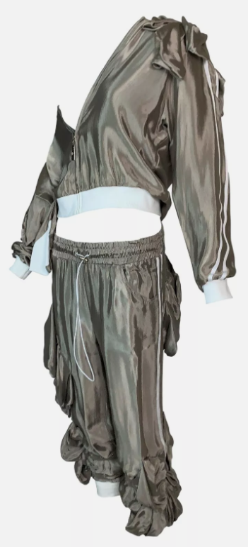 S/S 2004 Christian Dior by John Galliano Runway Baggy Jacket & Pants Tracksuit Jumpsuit