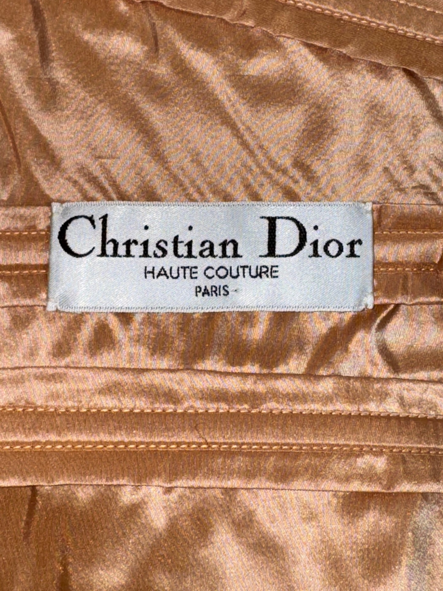 S/S 2005 Christian Dior by John Galliano Haute Couture Nude Silk Bustier Top