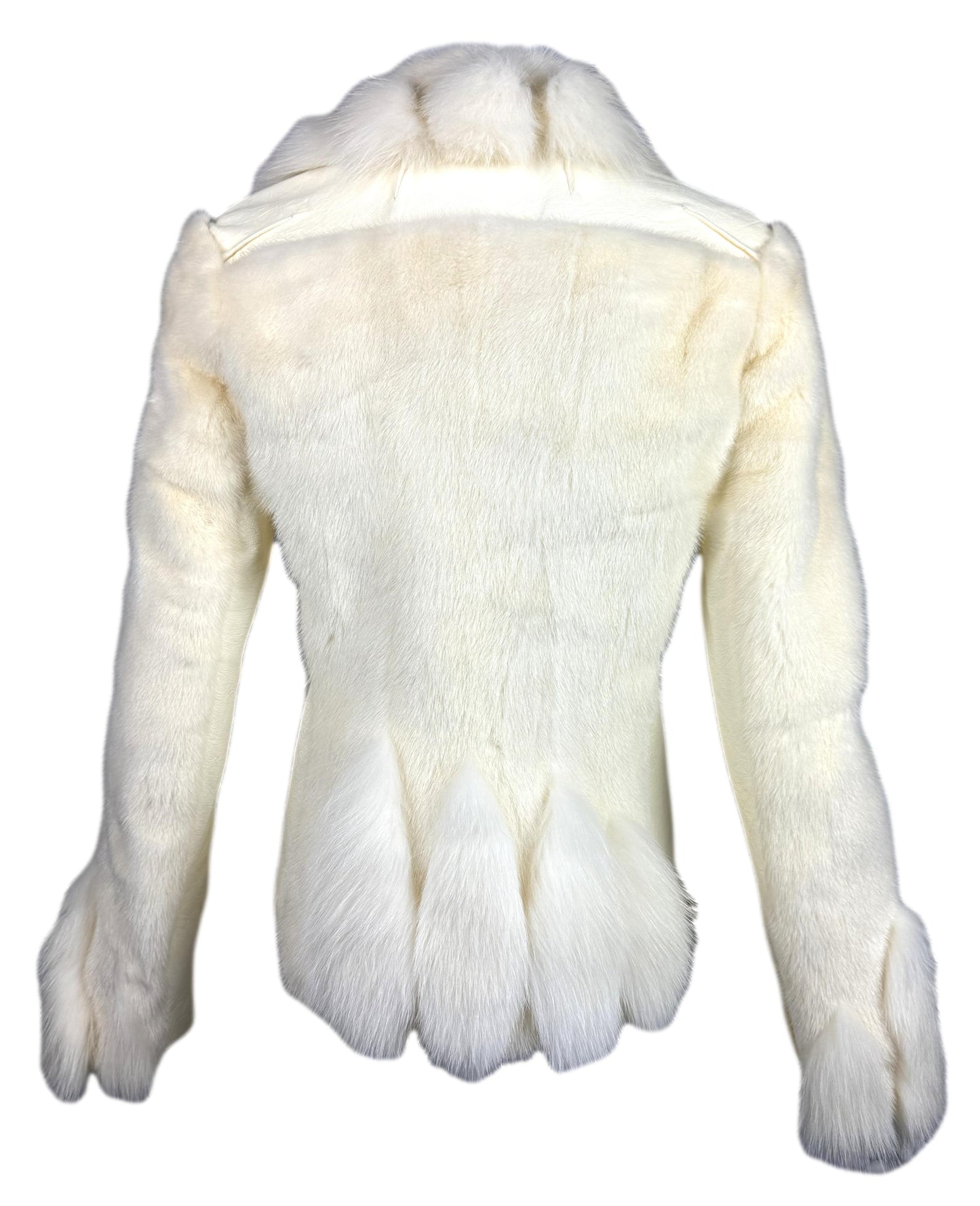 F/W 2006 Christian Dior by John Galliano Winter White Mink & Fox Fur Coat Jacket