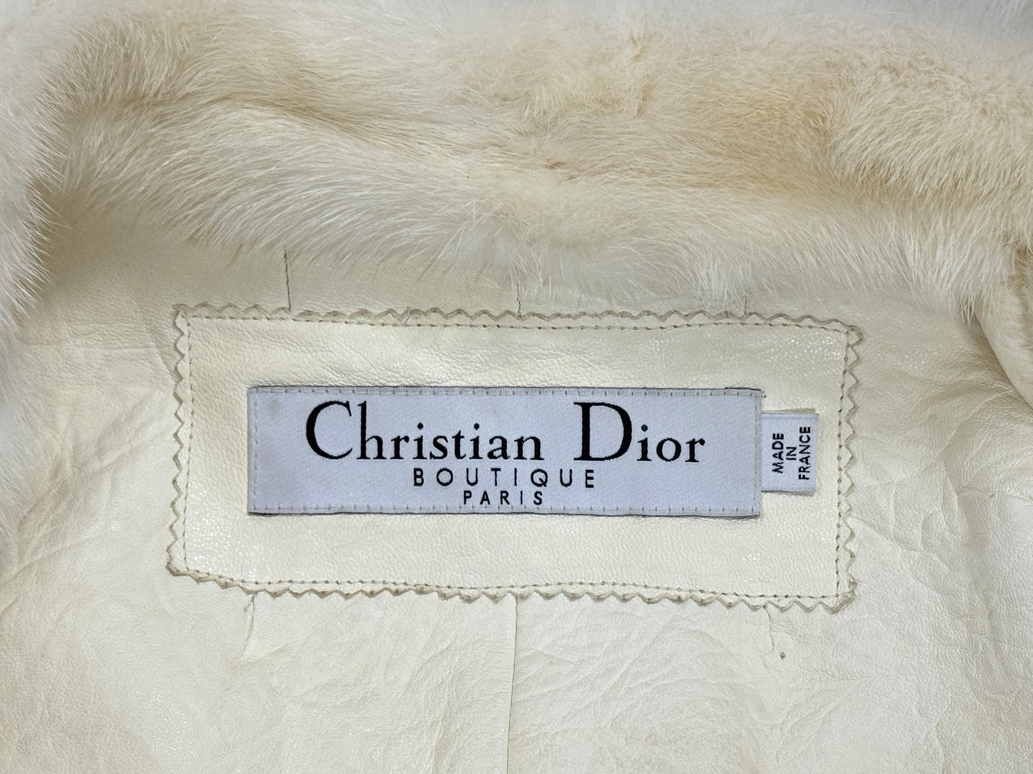F/W 2006 Christian Dior by John Galliano Winter White Mink & Fox Fur Coat Jacket