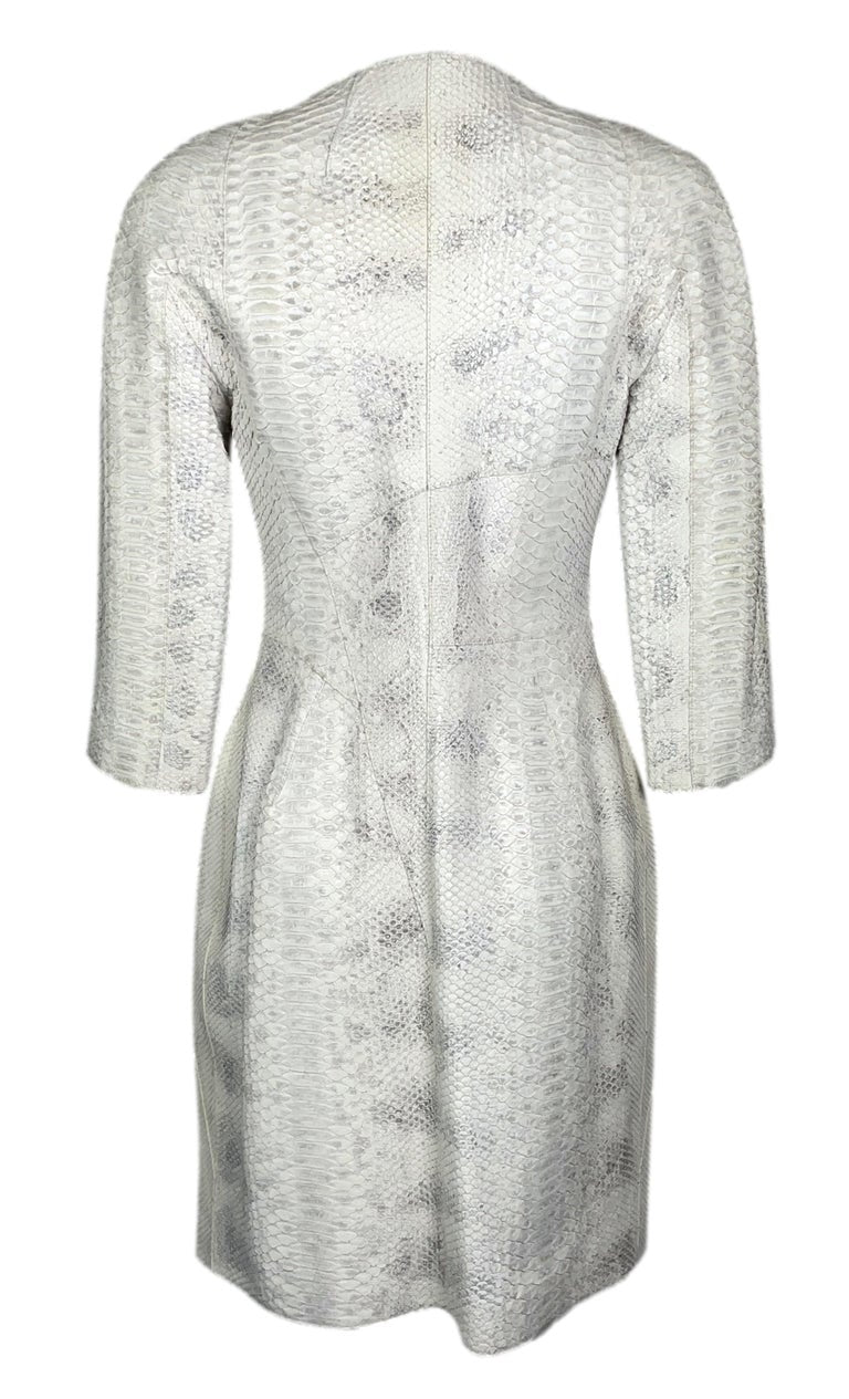 NWT 2007 Christian Dior by John Galliano Python 60's MOD Style Dress Jacket 36