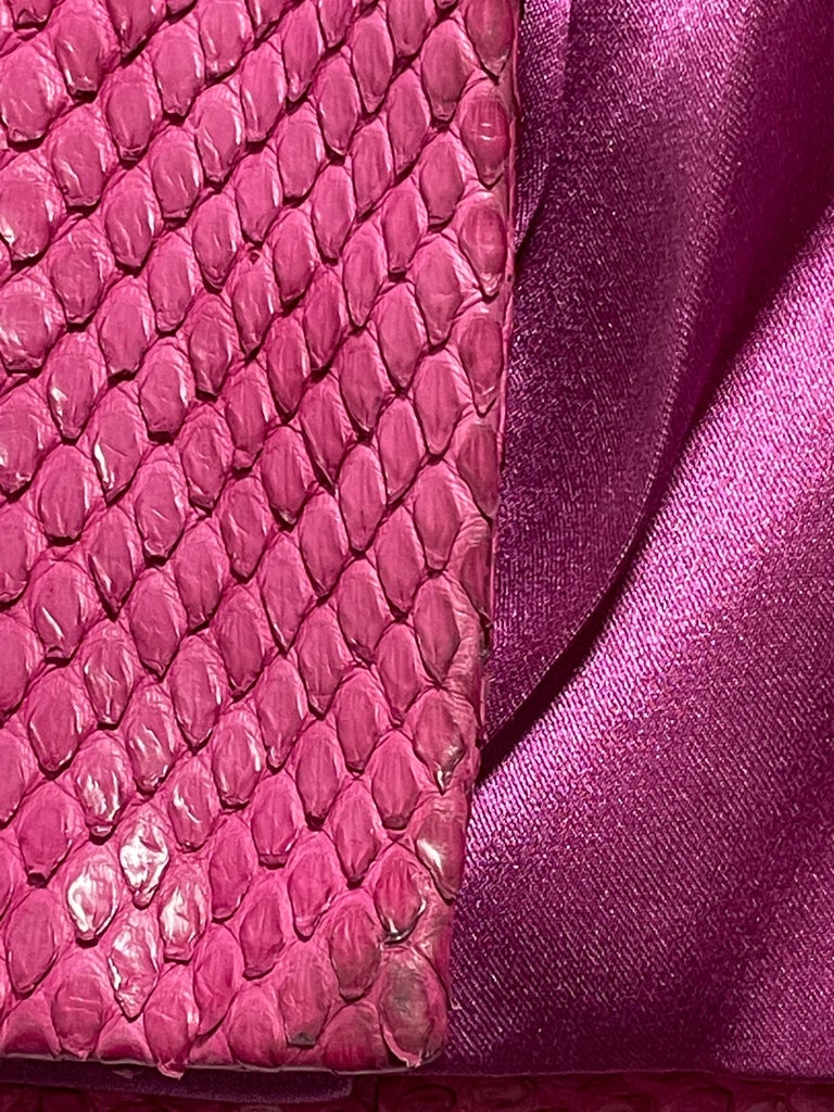 F/W 2007 Christian Dior by John Galliano Runway Hot Pink Python 60's Style Short Jacket