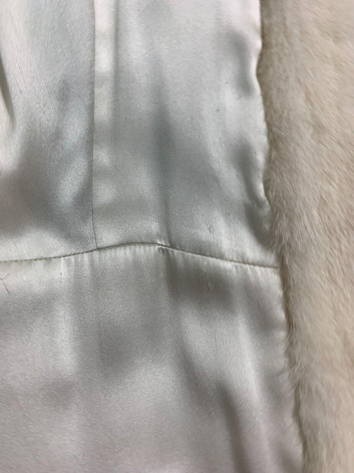 F/W 2008 Christian Dior by John Galliano 1960's MOD Style Runway Winter White Mink Fur Coat