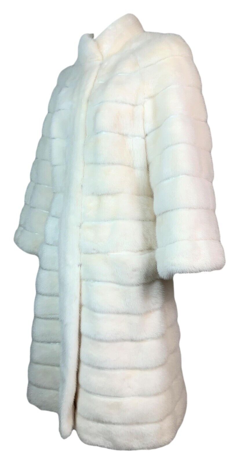 F/W 2008 Christian Dior by John Galliano 1960's MOD Style Runway Winter White Mink Fur Coat