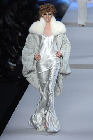 S/S 2008 Christian Dior by John Galliano Champagne Satin Maxi Gown Dress