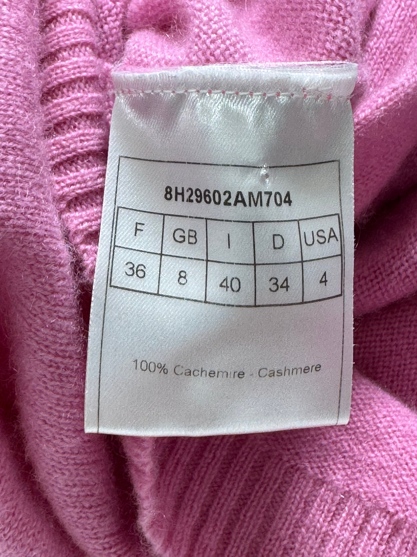 F/W 2008 Christian Dior by John Galliano Pink Cashmere Hooded Sweater Dress