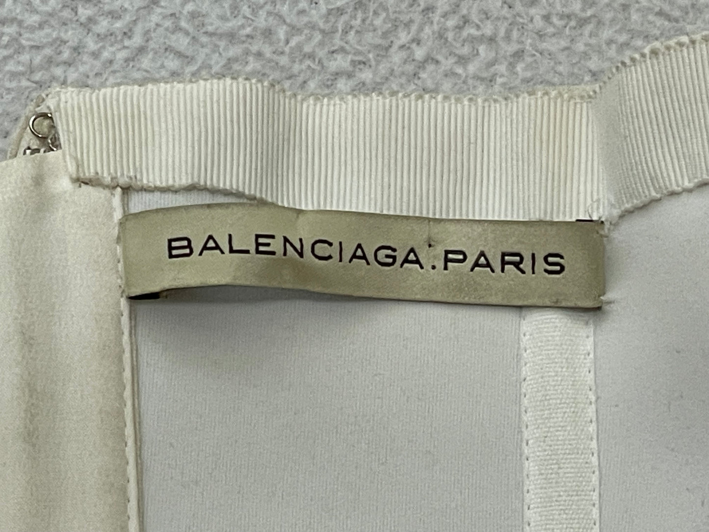 S 2008 Balenciaga by Nicolas Ghesquière Ivory Pleated Cone Bra Wasp Waist Bustier Bust