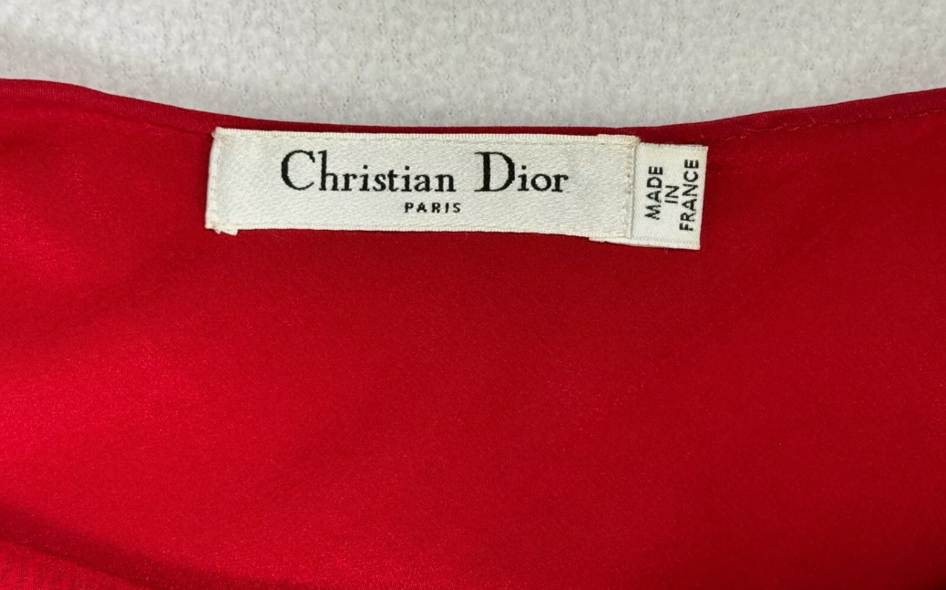F/W 2009 Christian Dior by John Galliano Red Silk Maxi Slip Dress
