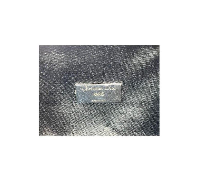 2010 Christian Dior by John Galliano Limited Edition Silver Crystal Minaudiere Clutch Handbag