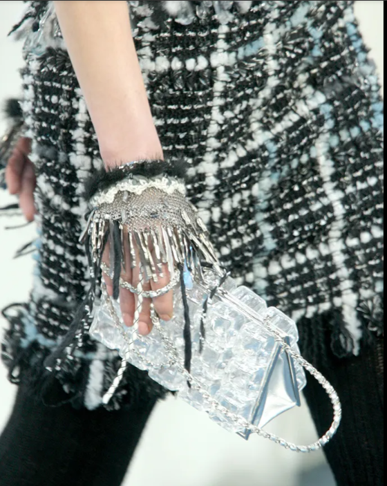 F/W 2010 Chanel by Karl Lagerfeld Runway Ice Cube Minaudiere Clutch Handbag