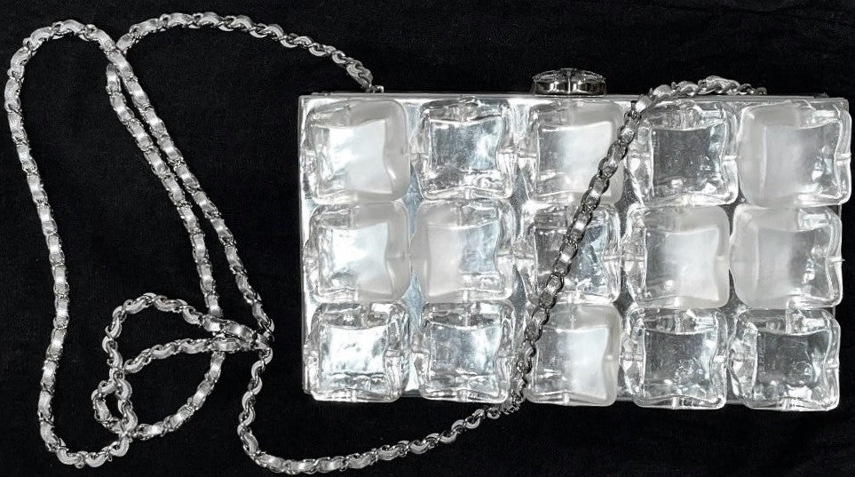 F/W 2010 Chanel by Karl Lagerfeld Runway Ice Cube Minaudiere Clutch Handbag