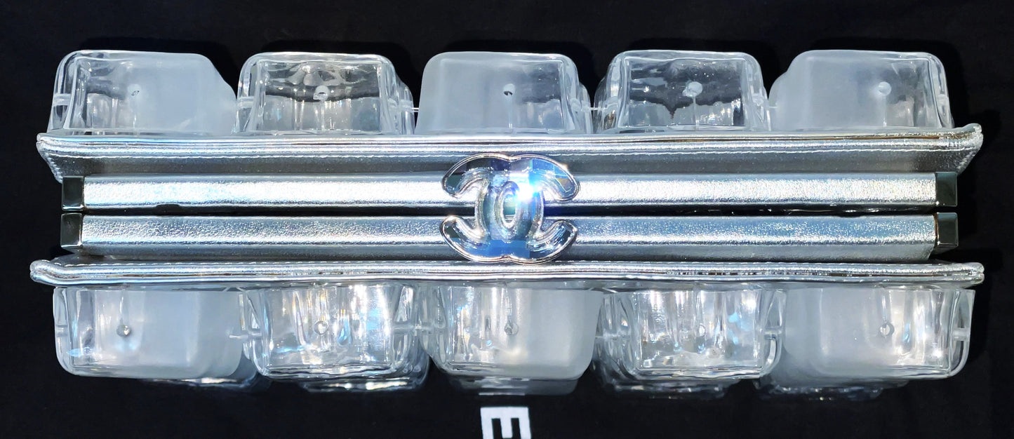 F/W 2010 Chanel by Karl Lagerfeld Runway Ice Cube Minaudiere Clutch Handbag