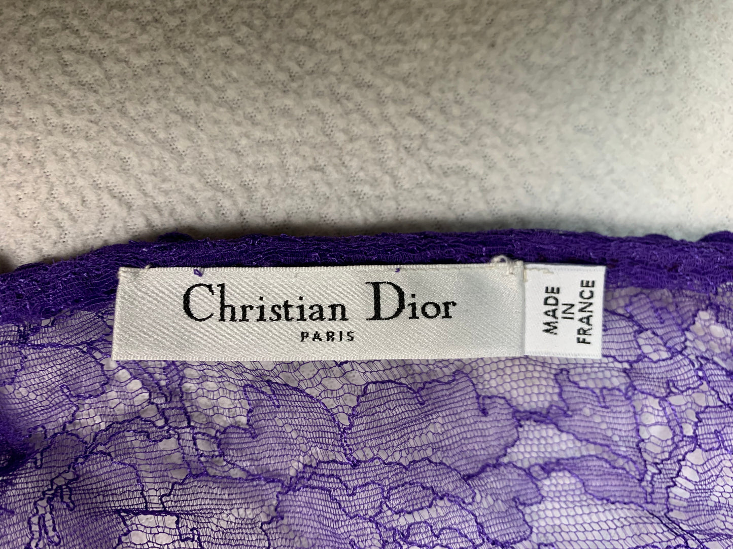 S/S 2010 Christian Dior by John Galliano 1940's Old Hollywood Style Runway Sheer Purple Silk Lace Gown Dress