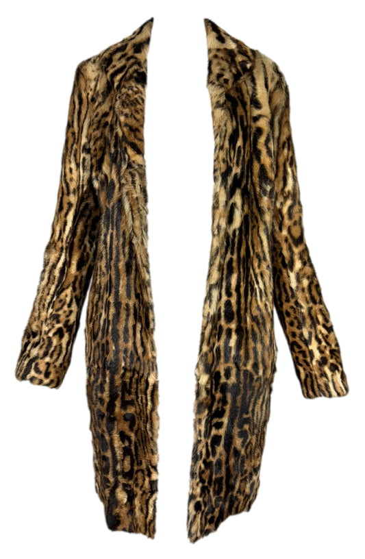 F/W 2012 Ralph Lauren Collection Purple Label Runway "Joslyn" Ocelot Print Fur Coat