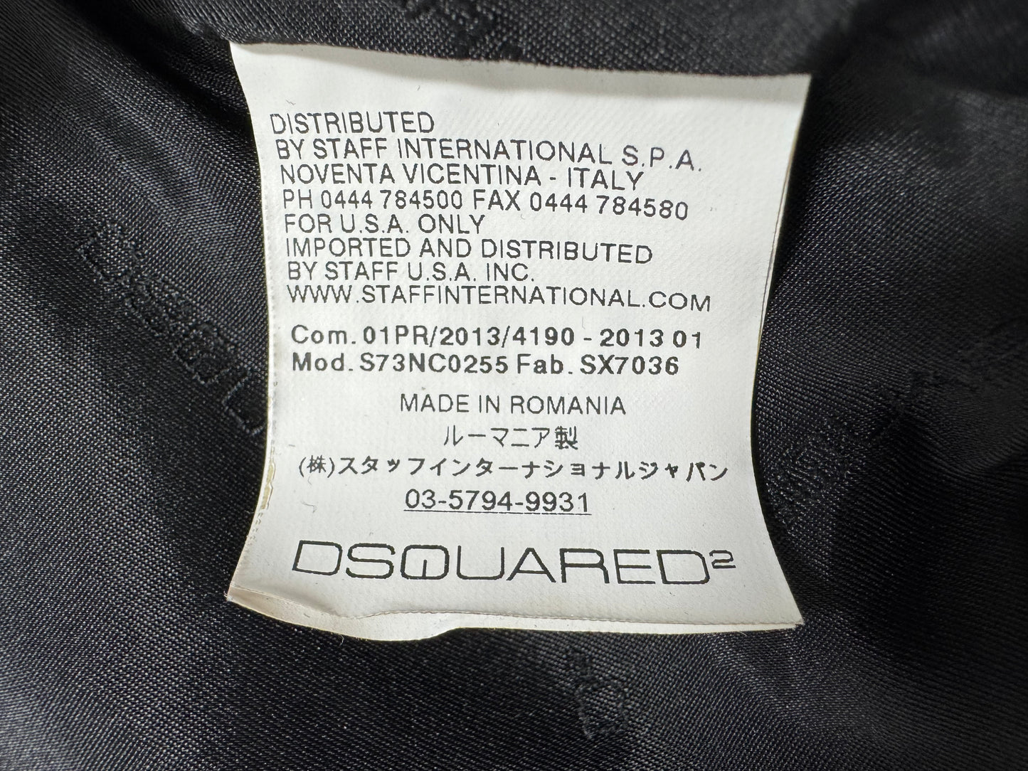 S/S 2013 Dsquared2 Runway Black Leather Harness Open Bust Vest Crop Top