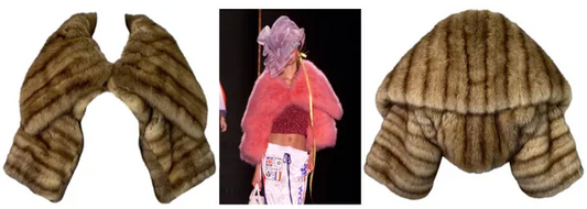 F/W 2000 John Galliano Runway Pure Luxury Sable Fur Chubby Cropped Coat Jacket