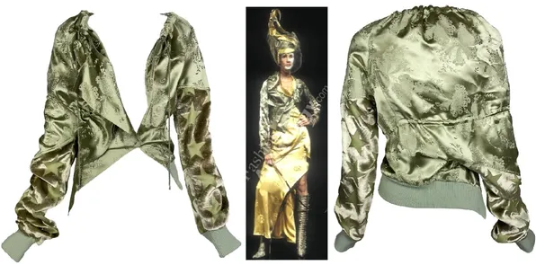 S/S 2000 Christian Dior by John Galliano Runway Green Star Track Jacket