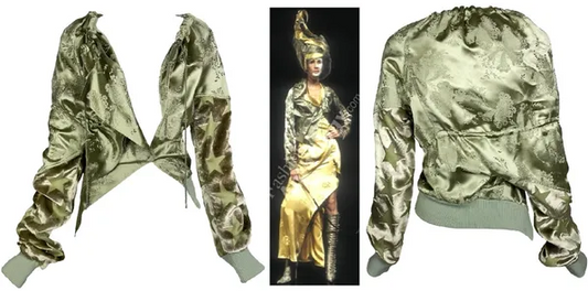 S/S 2000 Christian Dior by John Galliano Runway Green Star Track Jacket