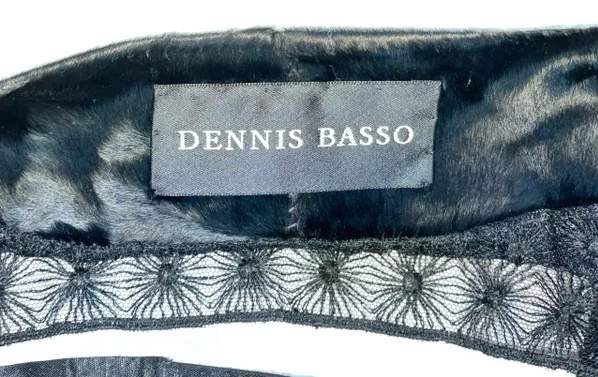 F/W 2009 Dennis Basso Runway Sable Fur & Black Pony Hair Ribbon Cut-Out Coat Jacket
