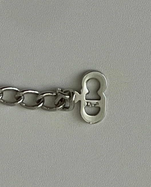 2000's Christian Dior by John Galliano Chinoiserie Large Silver Tone Crystal Necklace