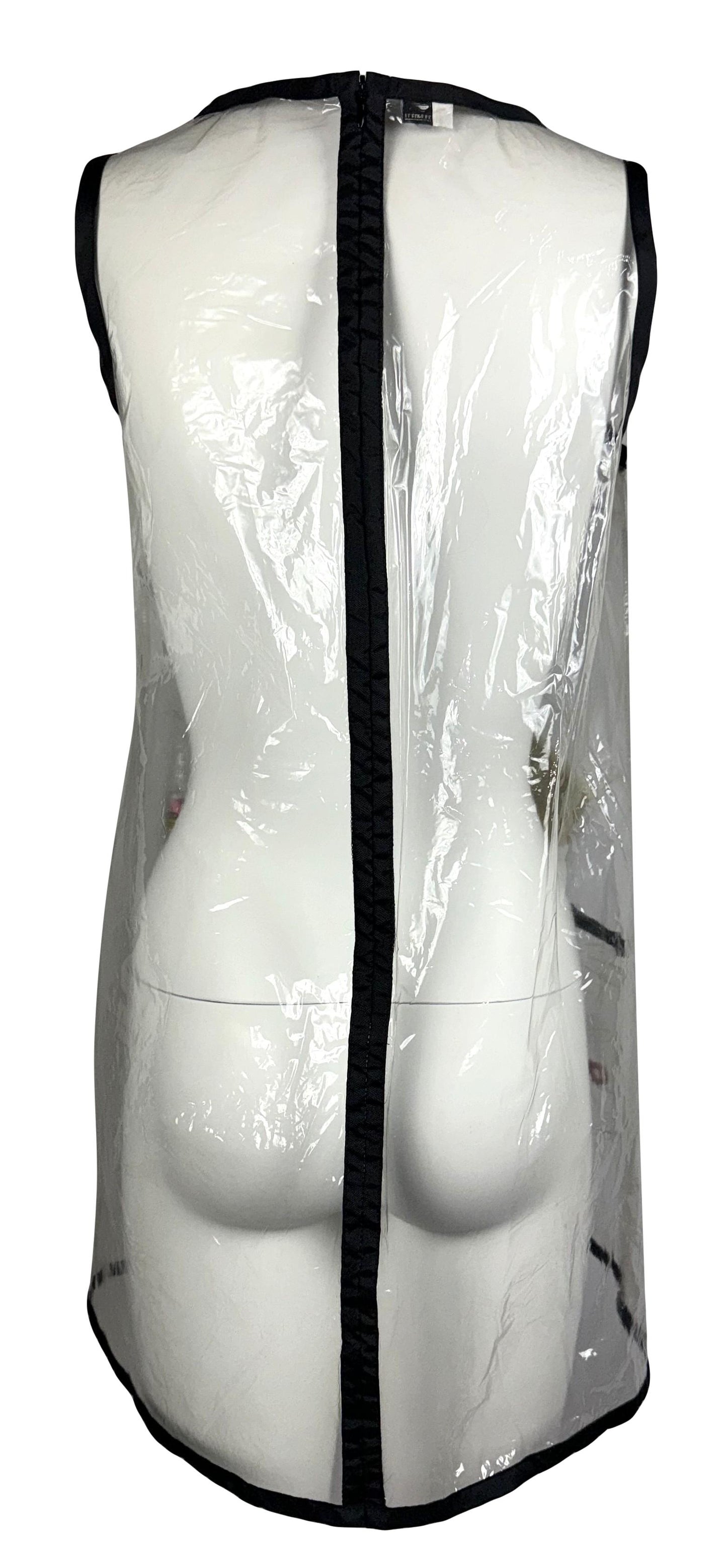 RARE Vintage 1990's D&G by Dolce & Gabbana Barbie Clear Plastic MOD Novelty Mini Dress