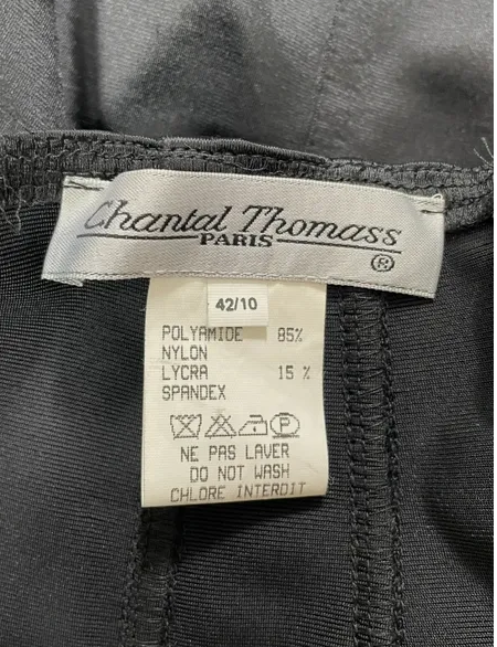 1990's Chantal Thomass Sheer Black Mesh Bustier & Tulle Mermaid Maxi Skirt Set