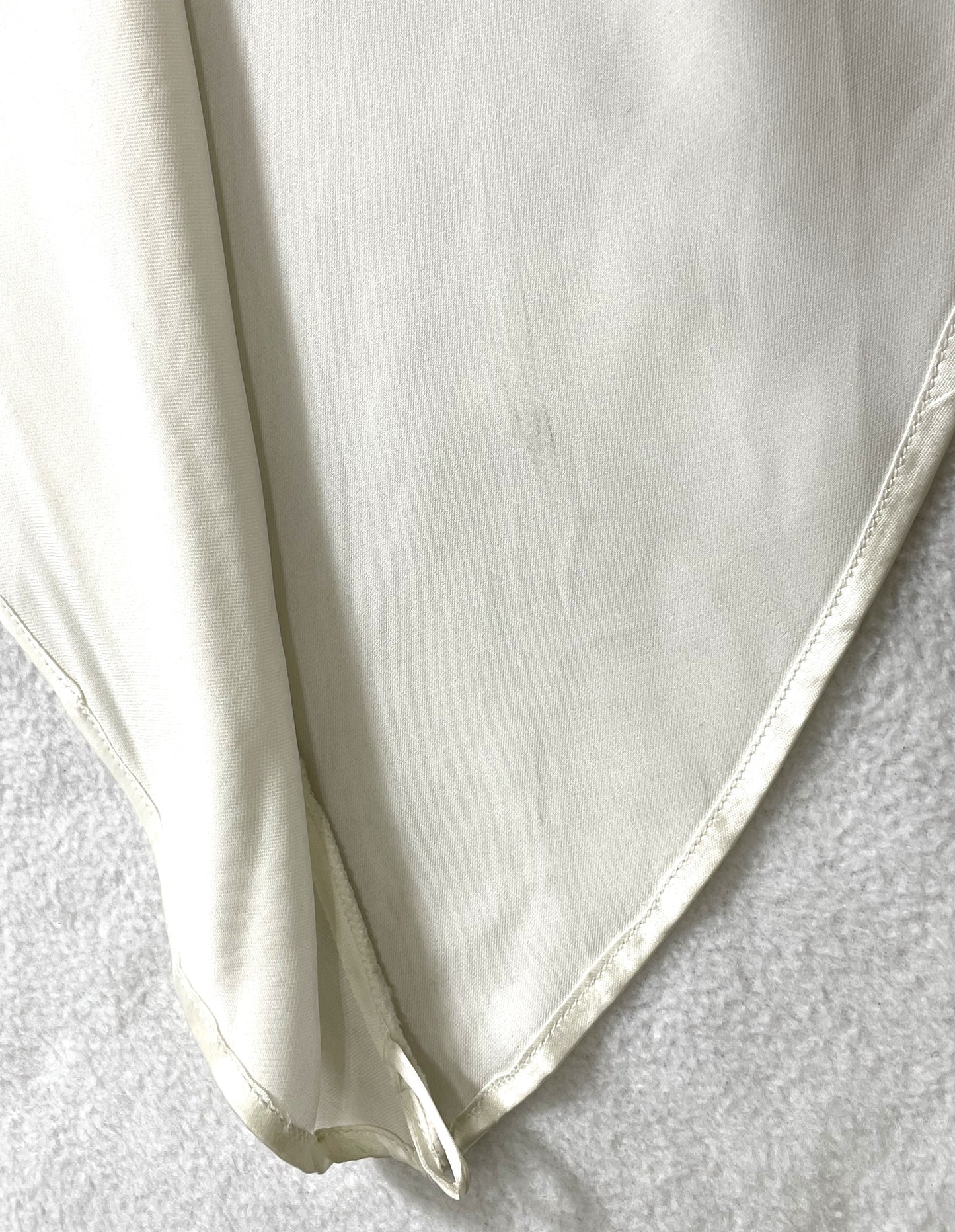 Vintage 1990's Dolce & Gabbana White Satin Bridal Gown Dress w Train