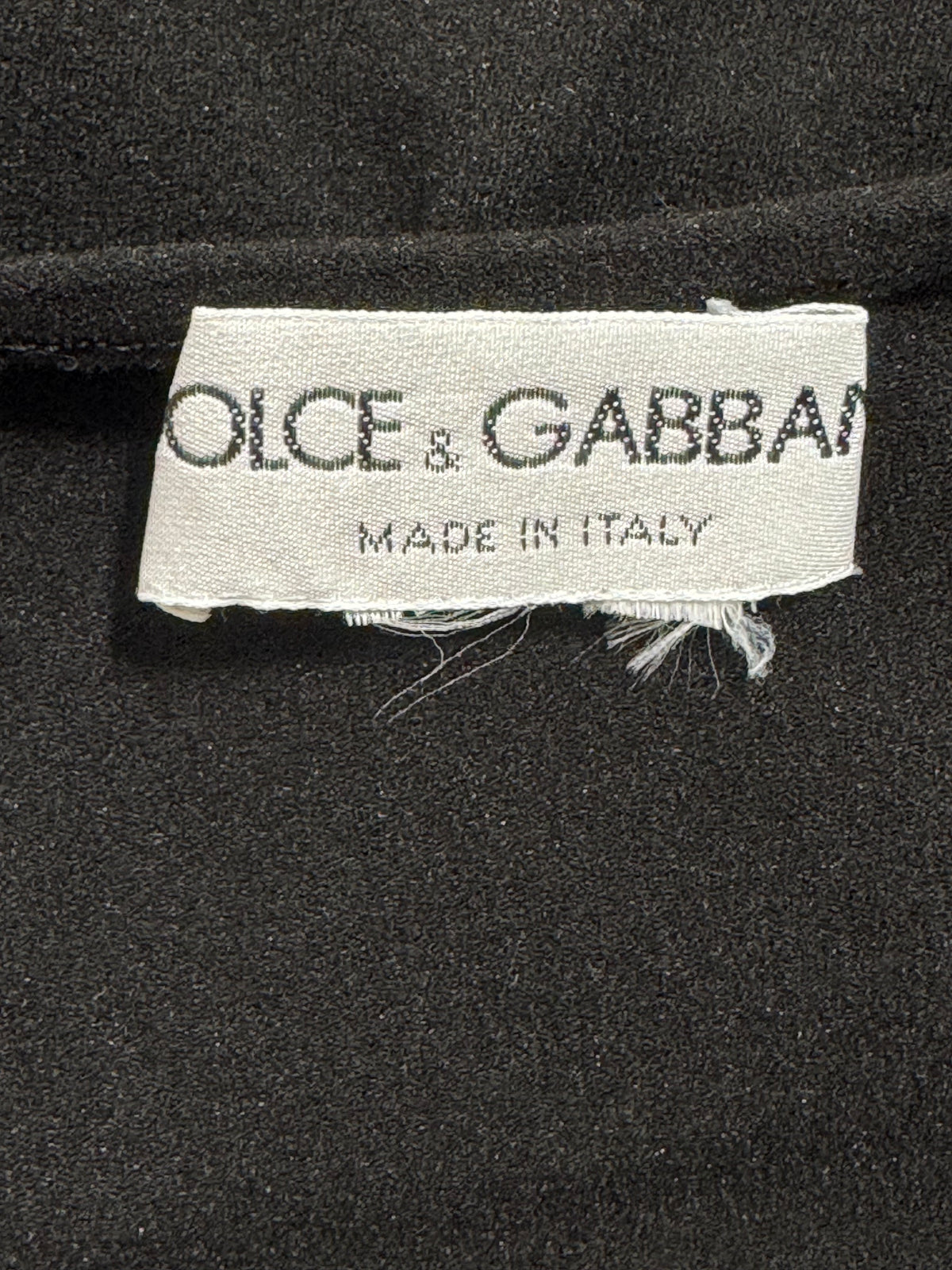 Vintage 1990's Dolce & Gabbana Black Nylon Bodystocking Extra Long Wiggle Maxi Dress